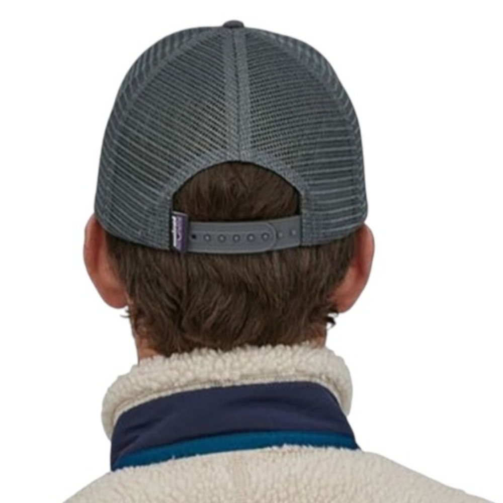PATAGONIA Lo Pro Logo Trucker Hat Unisex Sustainable Adjustable Baseball Cap NWT - Picture 5 of 6